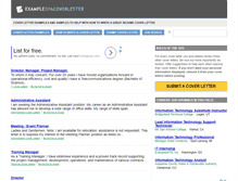 Tablet Screenshot of exampleofacoverletter.com